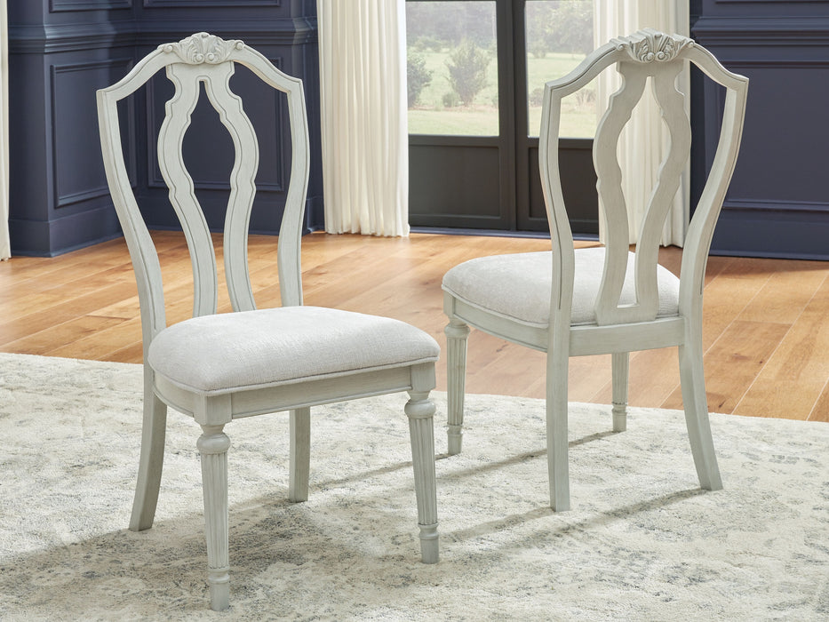 Montelaine - Antique White - Dining Upholstered Side Chair (Set of 2) - Simple Home Plus