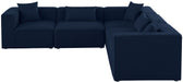 Cube - Linen 5 Piece Modular Corner Sectional - Simple Home Plus