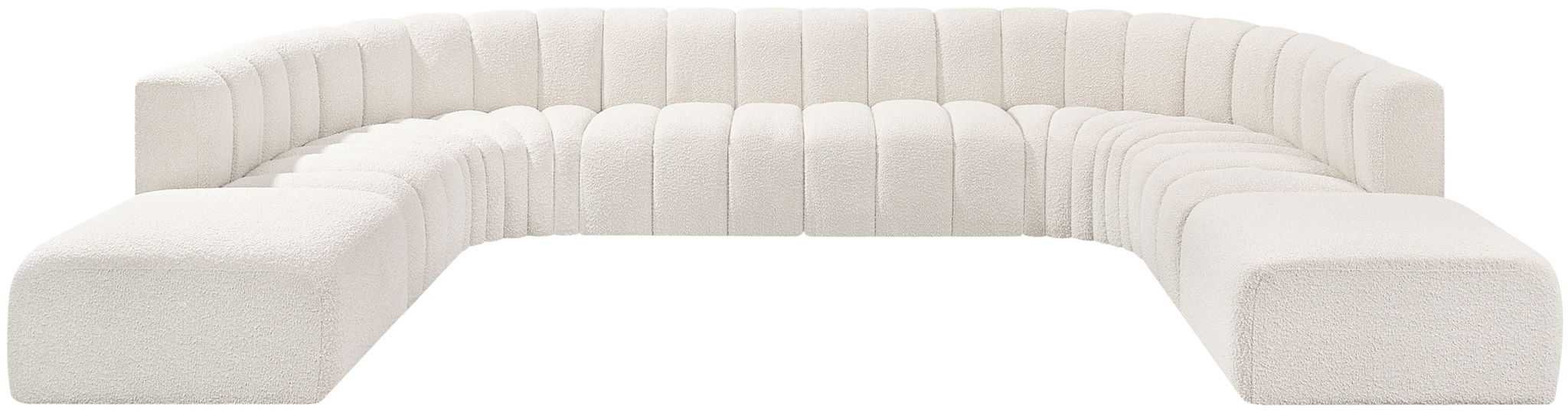 Arc - Boucle Fabric Modular Sectional - Simple Home Plus