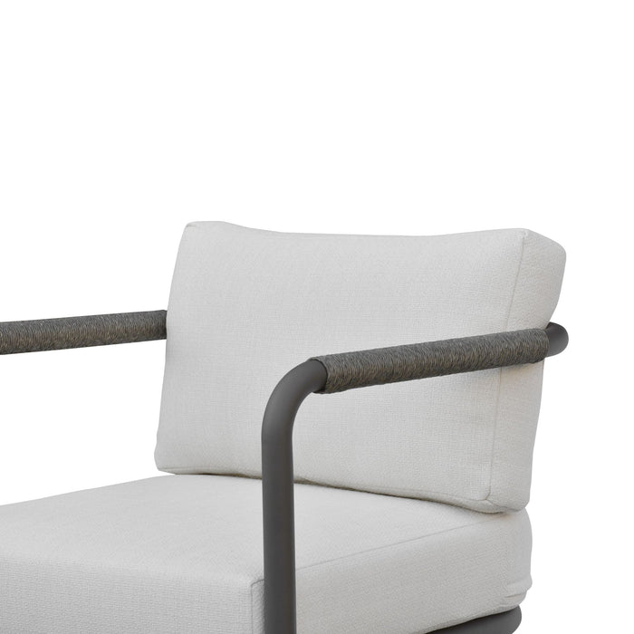 Dorado - Outdoor Club Chair - Off-White / Gray - Simple Home Plus