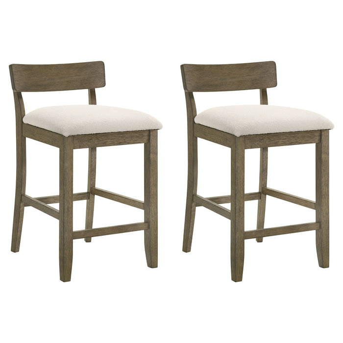 Merie - Modern Transitional Wood Counter Height Kitchen Bar Stool - Simple Home Plus