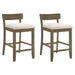 Merie - Modern Transitional Wood Counter Height Kitchen Bar Stool - Simple Home Plus