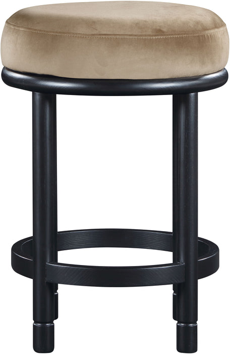 Monette - Counter Stool With Black Base - Simple Home Plus