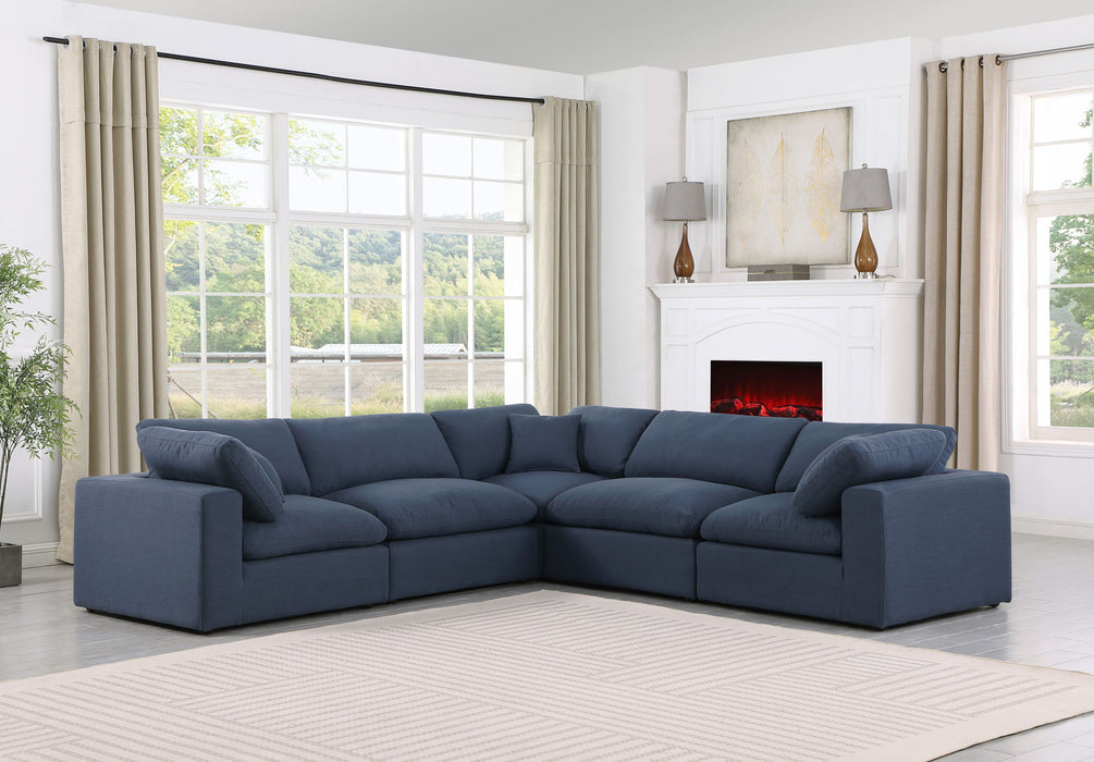 Comfy - 5 Piece Linen Modular Corner Sectional - Simple Home Plus