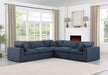 Comfy - 5 Piece Linen Modular Corner Sectional - Simple Home Plus