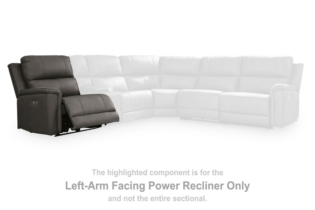 Bleckley - LAF Zero Wall Power Recliner - Anchor - Simple Home Plus