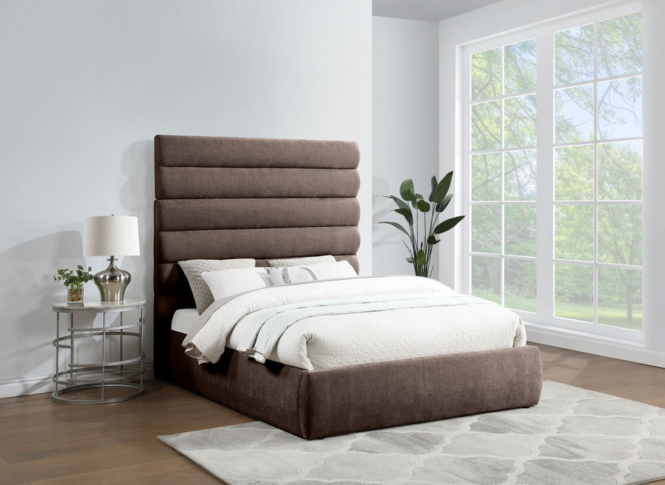 Adam - Chenille Fabric Bed With 70.5" Headboard - Simple Home Plus