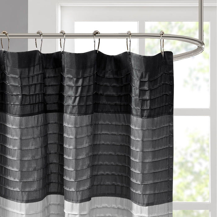 Amherst - Shower Curtain - Black - Simple Home Plus
