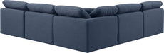 Indulge - Linen 5 Piece Modular Corner Armless Sectional - Simple Home Plus
