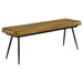 Misty - Leather Upholstered Dining Bench - Antique Camel - Simple Home Plus