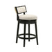 Noely - Modern Farmhouse Swivel Wood Counter Height Kitchen Bar Stool - Simple Home Plus