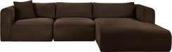Shaggy - 3 Piece Modular Sectional - Simple Home Plus