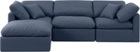 Indulge - Linen 4 Piece Modular Sectional With Chaise - Simple Home Plus