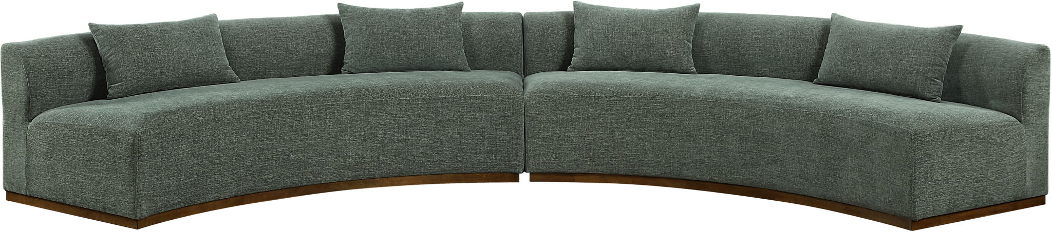 Avanti - 182.5" Chenille Fabric Upholstered 2 Piece Modular Sectional - Simple Home Plus