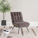 Aloma - Upholstered Tufted Armless Accent Chair - Simple Home Plus