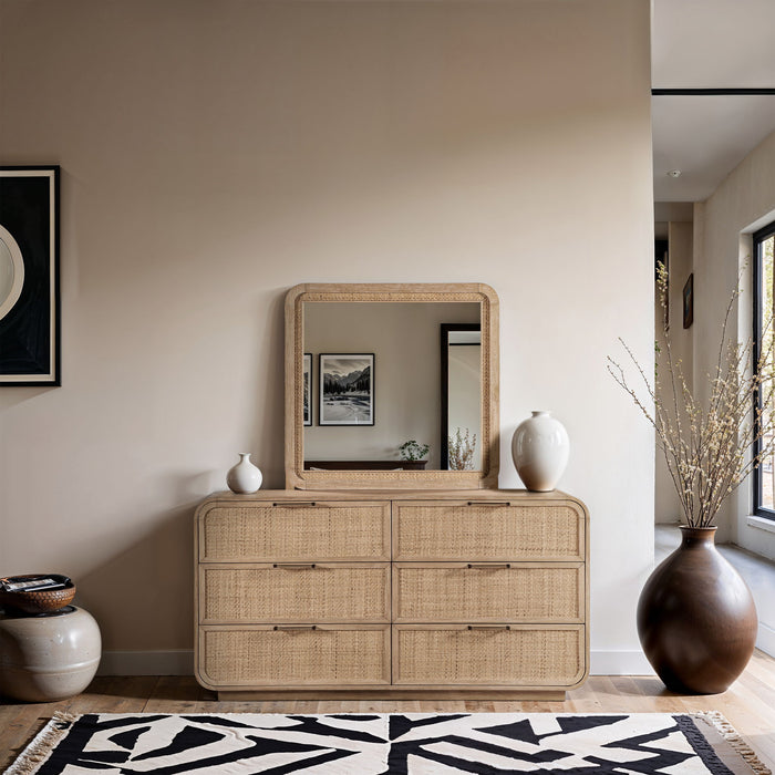 Windsor - Rubberwood Dresser - Natural - Simple Home Plus