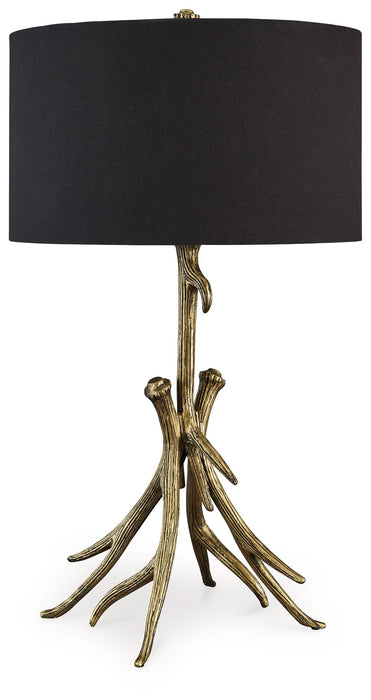 Josney - Antique Gold Finish - Metal Table Lamp - Simple Home Plus
