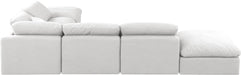 Indulge - Linen 6 Piece Modular Armless Sectional - White - Simple Home Plus