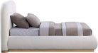 Vaughn - Chenille Bed With Natural Base - Simple Home Plus
