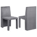 Tordera - Velvet Upholstered Dining Side Chair (Set of 2) - Gray - Simple Home Plus