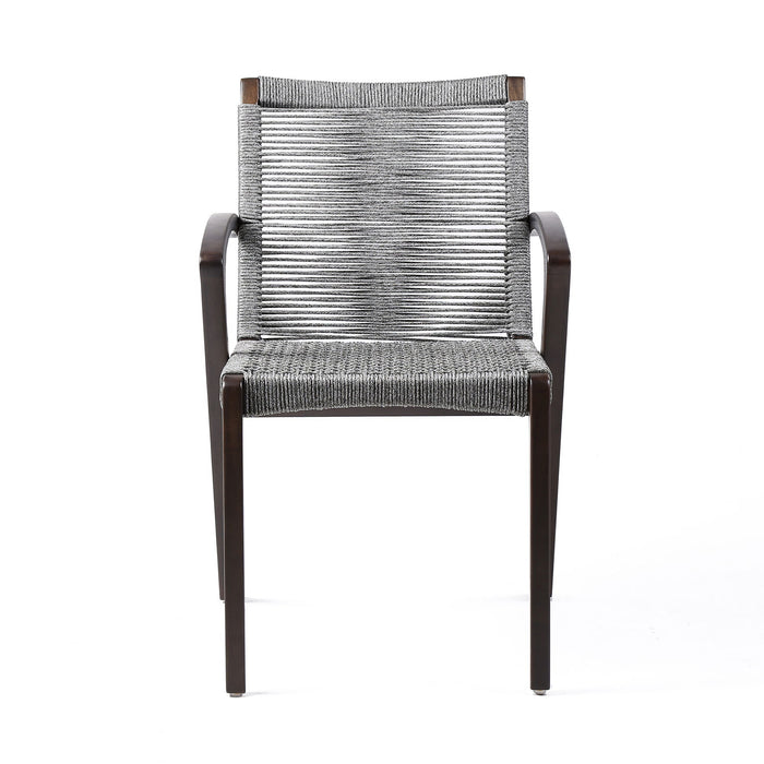 Nabila - Outdoor Wood And Rope Dining Chairs (Set of 2)