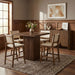 Entwine - Vegan Leather Upholstered Counter Stool - Painted Brown - Simple Home Plus