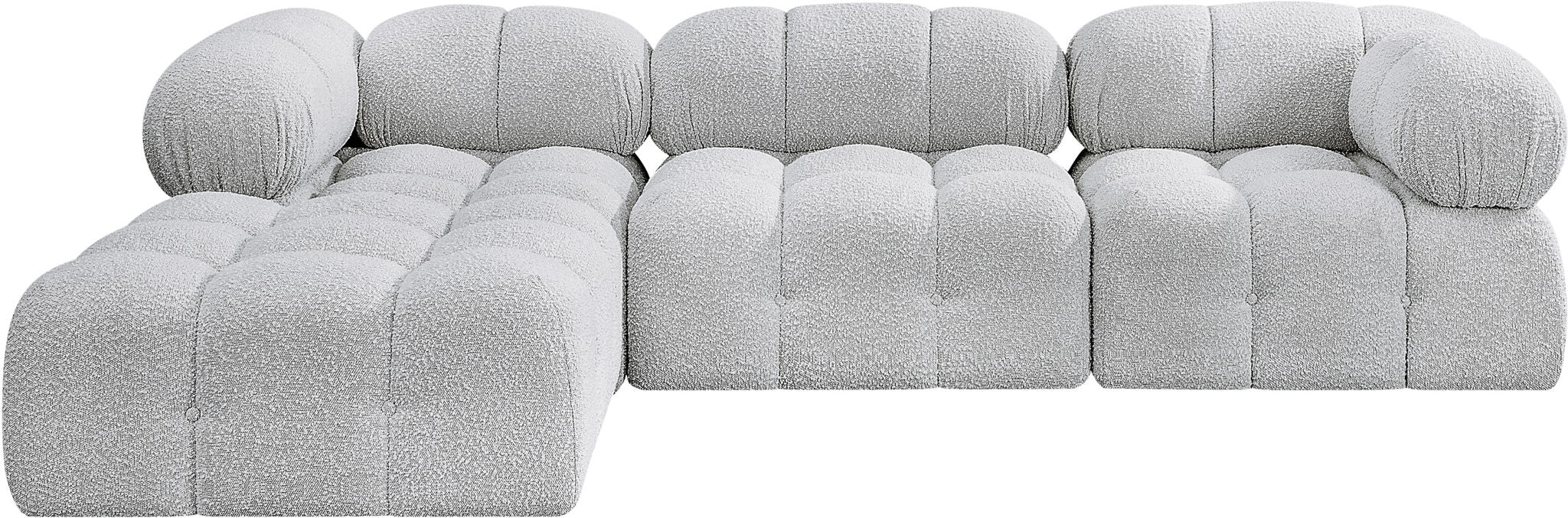 Ames - 4 Piece Fabric Modular Sectional - Simple Home Plus