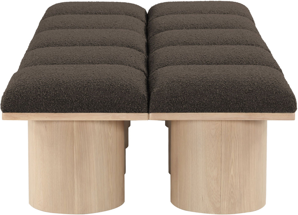 Pavilion - 10 Piece Modular Bench With Natural Base - Simple Home Plus