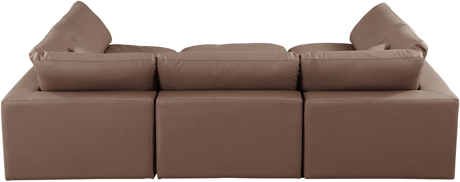 Comfy - 6 Piece Faux Leather Sectional - Simple Home Plus
