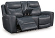 Next Move - Power Reclining Loveseat With Console / Adjustable Headrest - Simple Home Plus