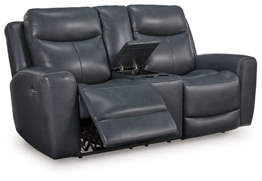 Next Move - Power Reclining Loveseat With Console / Adjustable Headrest - Simple Home Plus