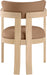 Lavrin - Vegan Leather Dining Arm Chair (Set of 2) - Natural Base - Simple Home Plus
