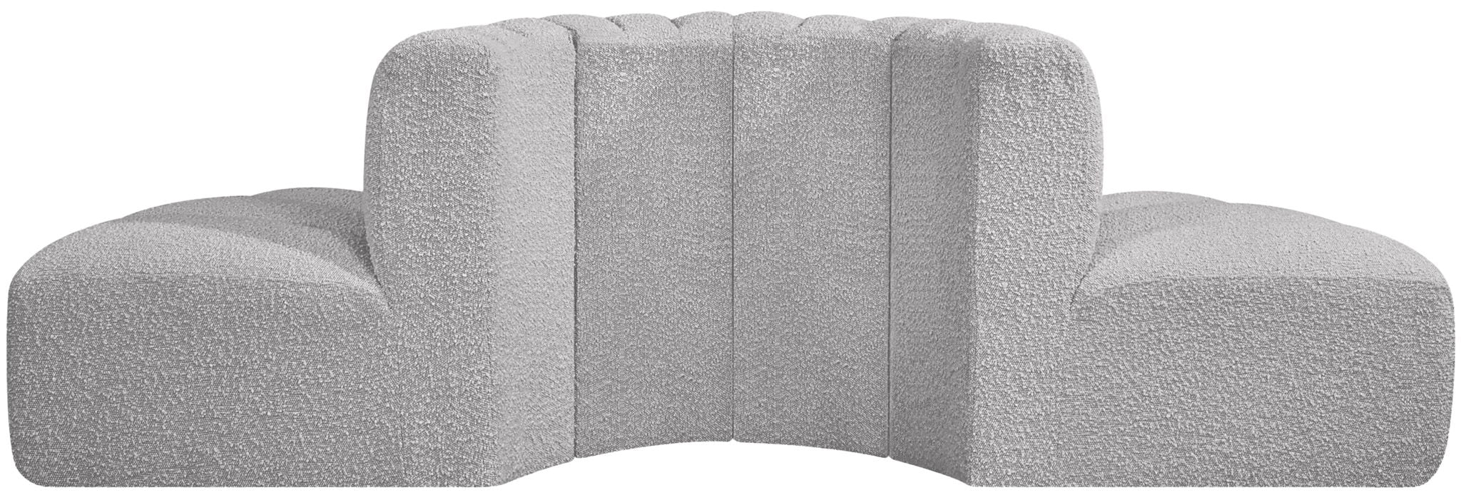 Arc - Boucle Fabric 4 Piece Modular Sofa - Simple Home Plus