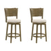 Winsley - Coastal Modern Swivel Wood Counter Height Kitchen Bar Stool - Simple Home Plus