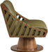 Millwin - Swivel Accent Chair With Brown Base - Simple Home Plus