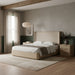 Tiberio - Textured Fabric Bed - Simple Home Plus