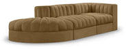 Rummi - Velvet Performance Fabric Upholstered 3 Piece Modular Sectional - Simple Home Plus