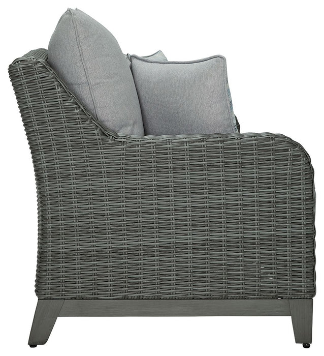 Elite Park - Gray - Loveseat w/Cushion - Simple Home Plus