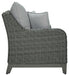 Elite Park - Gray - Loveseat w/Cushion - Simple Home Plus
