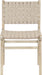 Entwine - Vegan Leather Upholstered Dining Chair - Painted Natural - Simple Home Plus