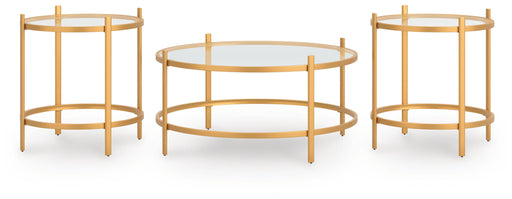 Pearlox - Gold - Occasional Table Set (Set of 3) - Simple Home Plus