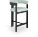Romeo - Faux Leather Counter Stool With Black Base (Set of 2) - Simple Home Plus