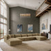 Shaggy - 6 Piece Modular Sectional With Chaise And Ottoman - Simple Home Plus