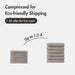 Diagonal Ribbed - 6 Piece Washcloths Set - Gray - Simple Home Plus