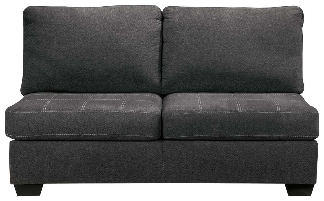 Ambee - Armless Loveseat - Slate - Simple Home Plus