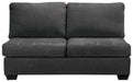 Ambee - Armless Loveseat - Slate - Simple Home Plus