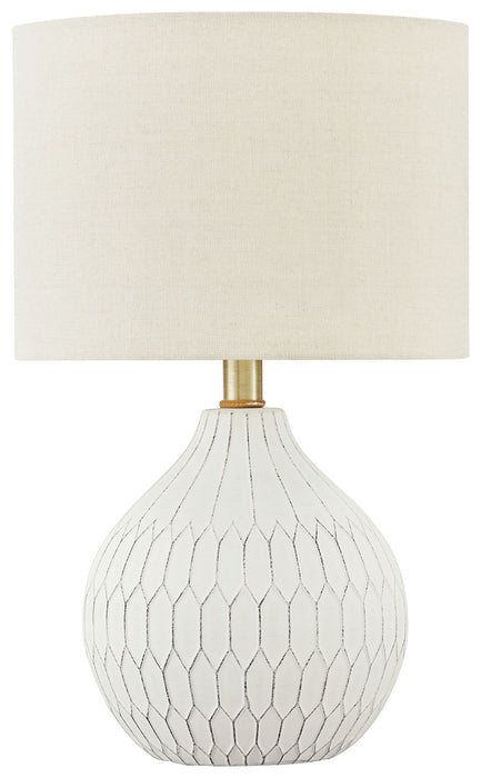 Wardmont - White - Ceramic Table Lamp - Simple Home Plus