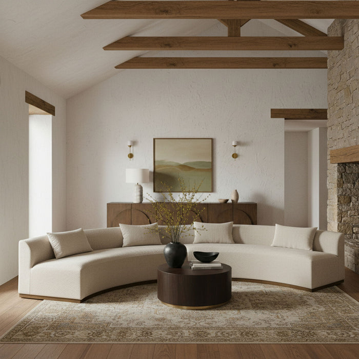 Avanti - 182.5" Chenille Fabric Upholstered 2 Piece Modular Sectional - Simple Home Plus