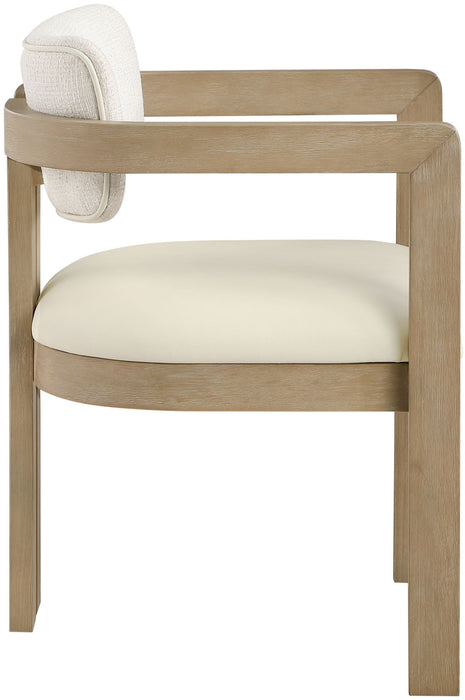 Ravina - Upholstered Dining Chair With Stained Natural Base (Set of 2) - Simple Home Plus