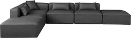 Cube - 6 Piece Modular Corner Armless Sectional - Simple Home Plus